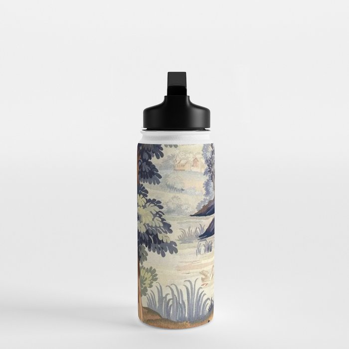 Antique 18th Century French Aubusson Pastoral River Tapestry Water Bottle Gallery Image 3