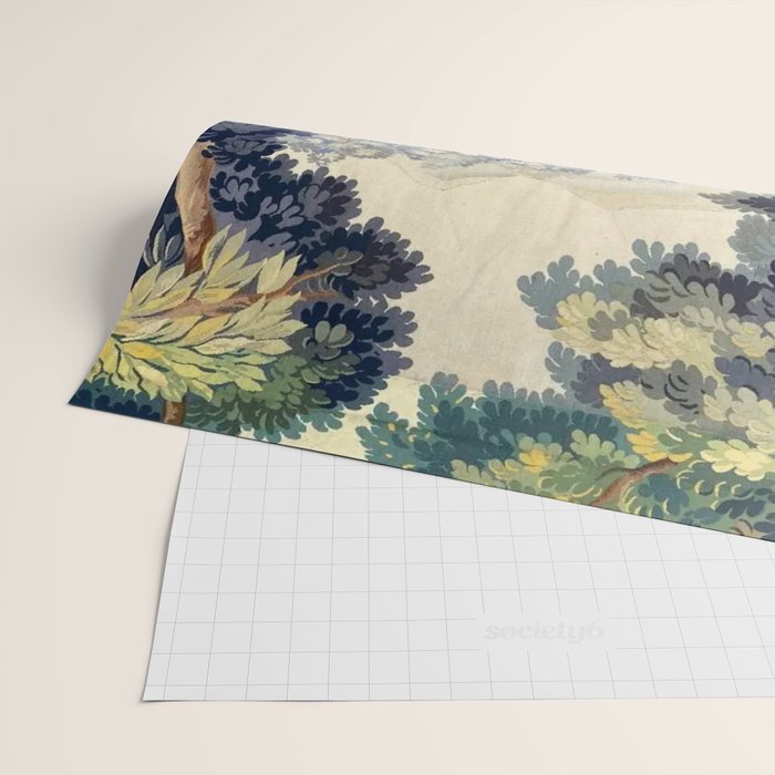 Antique 18th Century French Aubusson Pastoral River Tapestry Wrapping Paper Gallery Image 2