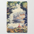 Antique 18th Century French Aubusson Pastoral River Tapestry Cutting Board Gallery Image 1