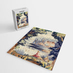 Antique 18th Century French Aubusson Pastoral River Tapestry Jigsaw Puzzle Gallery Image 2