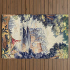 Antique 18th Century French Aubusson Pastoral River Tapestry Outdoor Rug Gallery Image 2