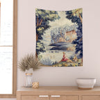 Antique 18th Century French Aubusson Pastoral River Tapestry Wall Tapestry Gallery Image 2