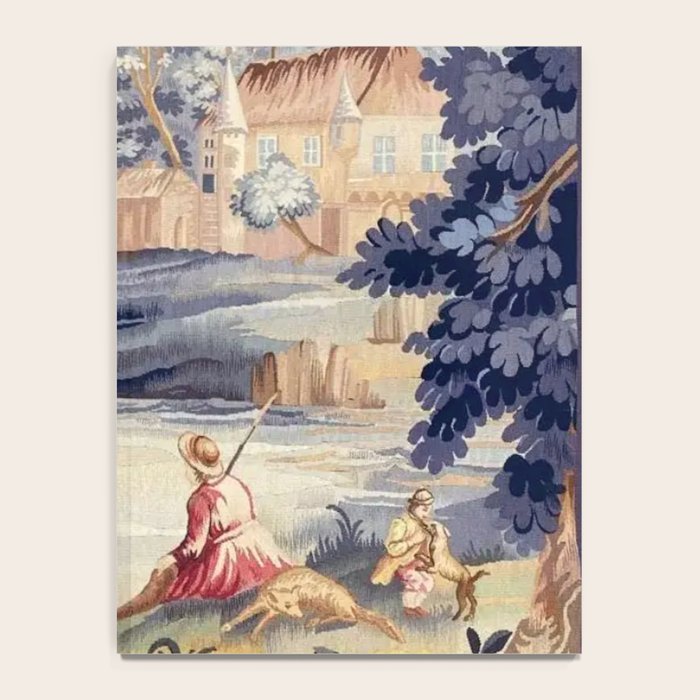 Antique 18th Century French Aubusson Pastoral River Tapestry Notebook Gallery Image 4