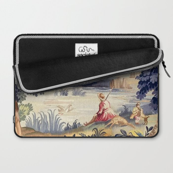 Antique 18th Century French Aubusson Pastoral River Tapestry Laptop Sleeve Gallery Image 2