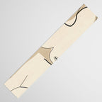 Abstract Line Art Nude Beige Table Runner Gallery Image 3