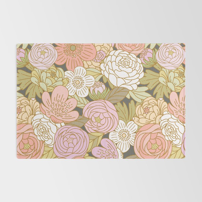 Boho Blooms | Pastel Fall Colors Rug Gallery Image 2