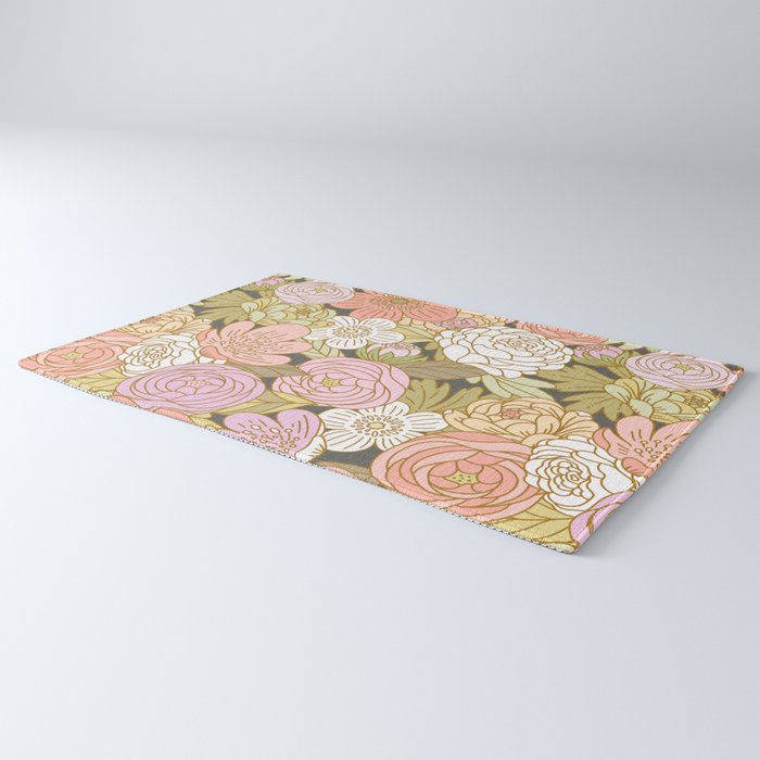Boho Blooms | Pastel Fall Colors Rug Gallery Image 3