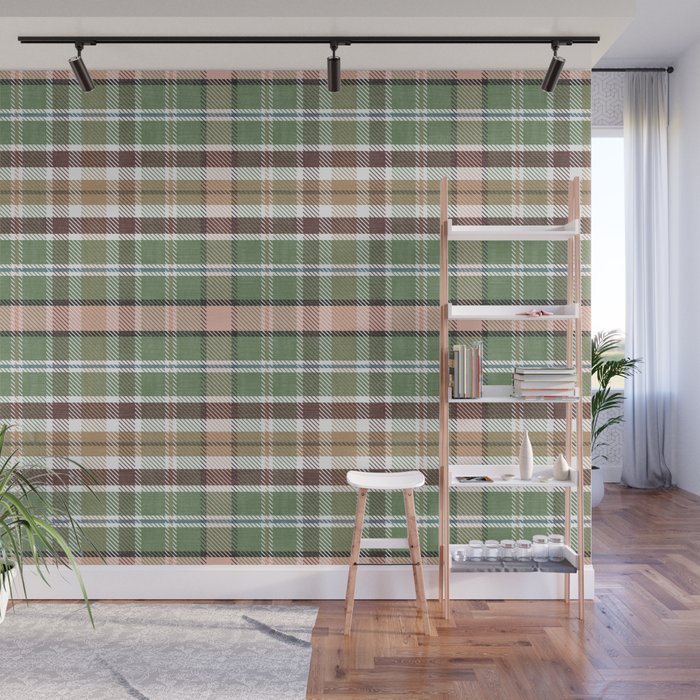 Wilderness Plaid Cozy Heirloom Multi Wall Mural Gallery Image 1
