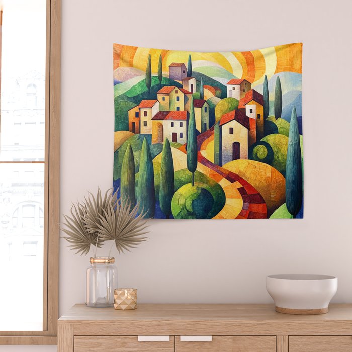 Eternal Tuscany Wall Tapestry Gallery Image 2