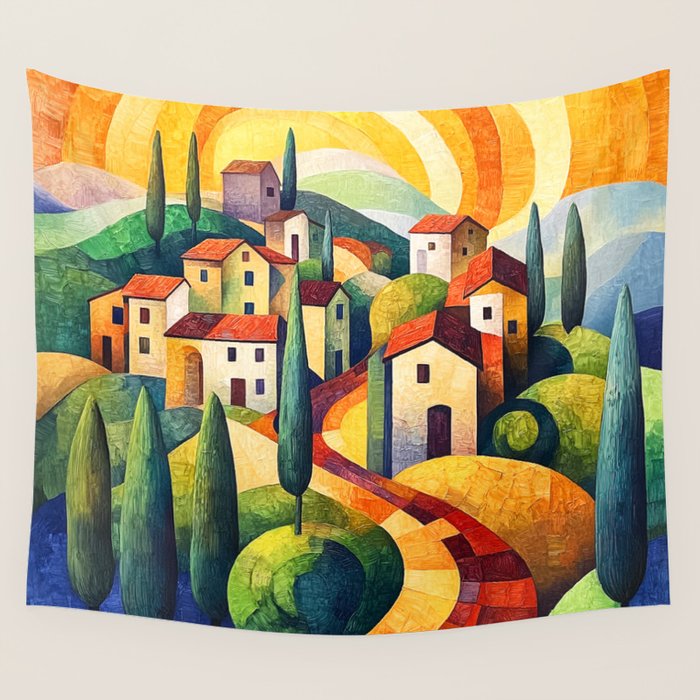 Eternal Tuscany Wall Tapestry Gallery Image 4