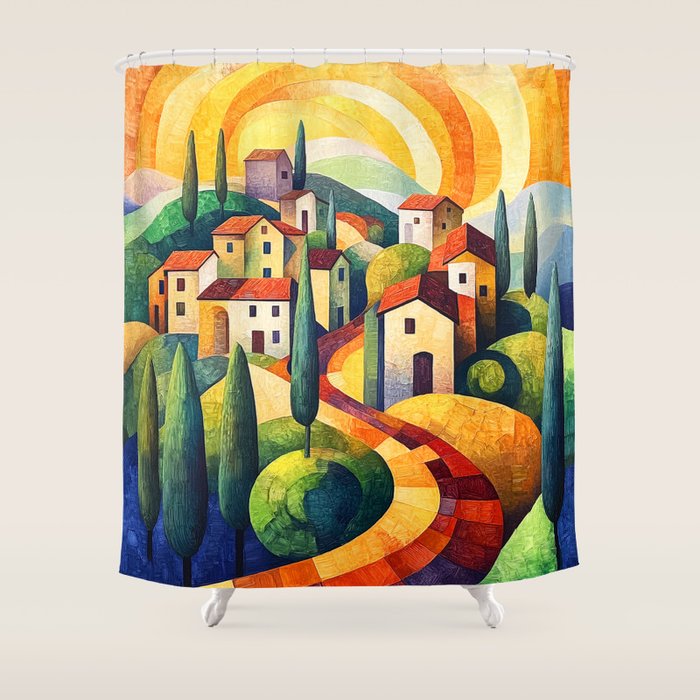 Eternal Tuscany Shower Curtain Gallery Image 1