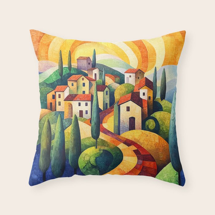 Eternal Tuscany Throw Pillow Gallery Image 2