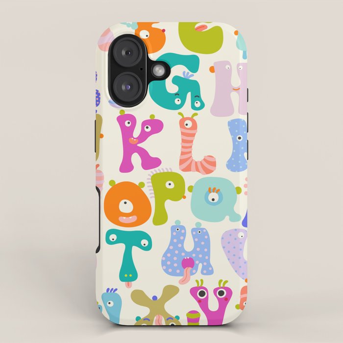 Little Creatures Alphabet iPhone Case Gallery Image 1