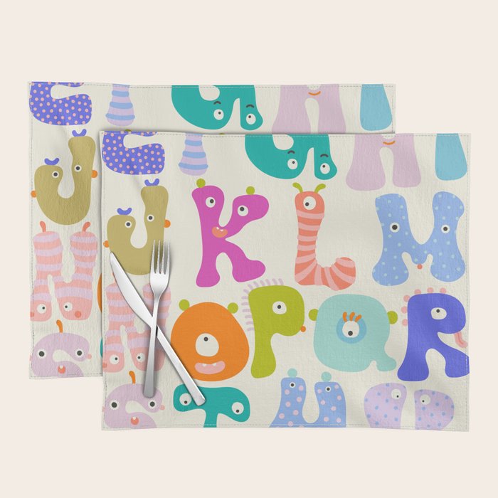 Little Creatures Alphabet Placemat