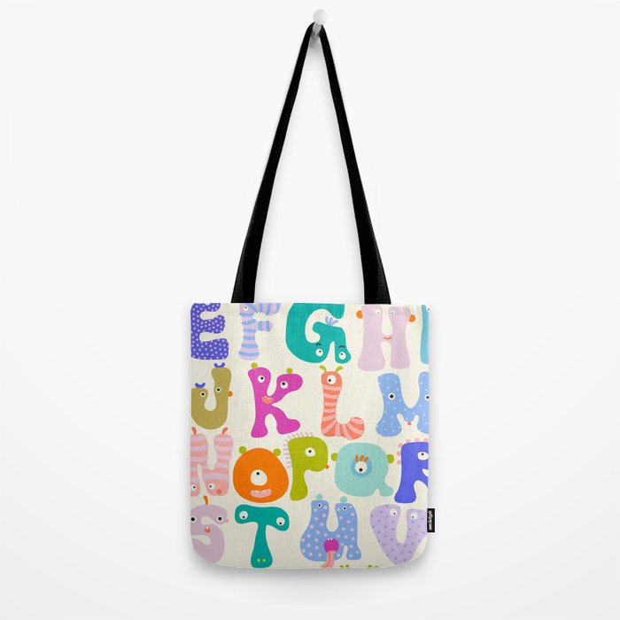 Little Creatures Alphabet Tote Bag Gallery Image 2