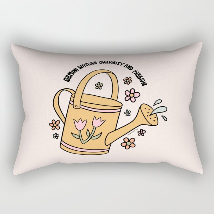 Gemini Watering Can Rectangular Pillow Gallery Image 2