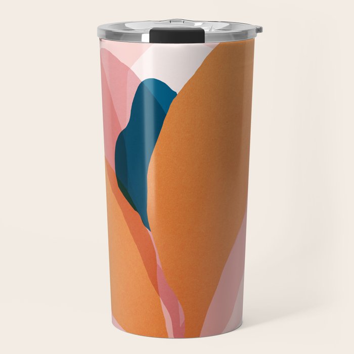 Abstraction_Floral_Blossom Travel Mug Gallery Image 1