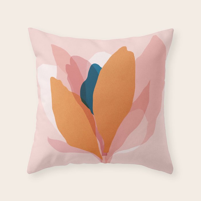 Abstraction_Floral_Blossom Throw Pillow Gallery Image 6