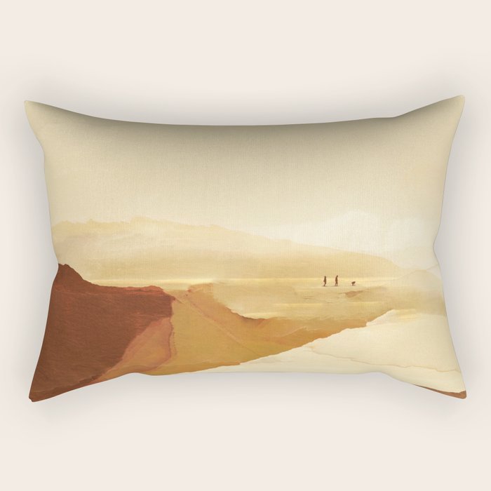 Sunset Walk Rectangular Pillow Gallery Image 1