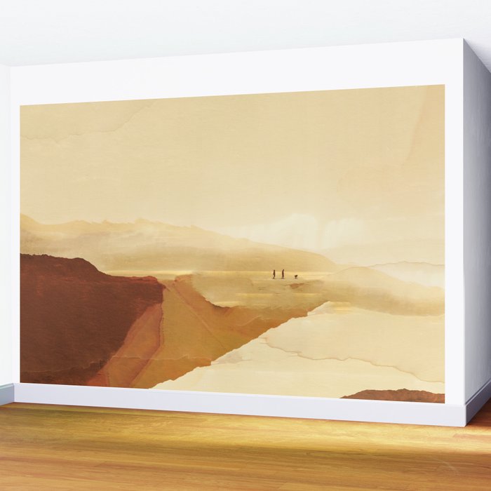 Sunset Walk Wall Mural Gallery Image 2