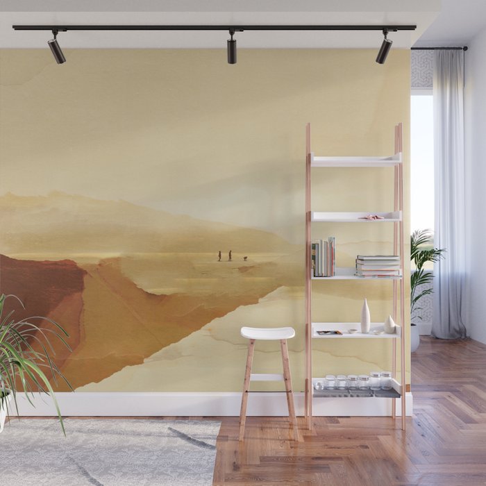 Sunset Walk Wall Mural Gallery Image 1
