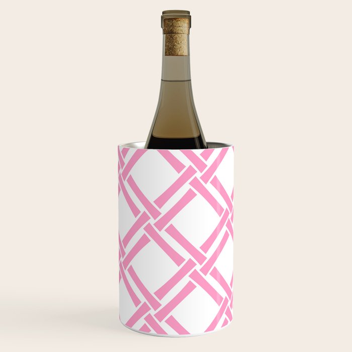 Classic Bamboo Trellis Pattern 291 Pink Wine Chiller Gallery Image 1
