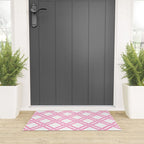 Classic Bamboo Trellis Pattern 291 Pink Welcome Mat Gallery Image 3