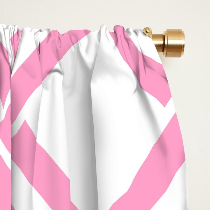 Classic Bamboo Trellis Pattern 291 Pink Window Curtain Gallery Image 2