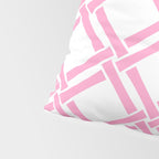 Classic Bamboo Trellis Pattern 291 Pink Pillow Sham Gallery Image 4