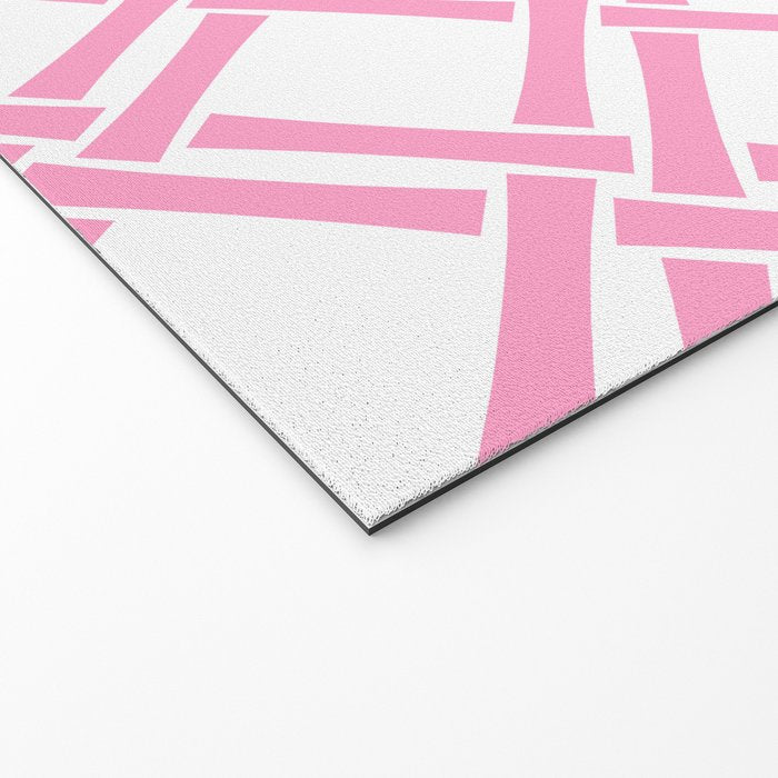 Classic Bamboo Trellis Pattern 291 Pink Welcome Mat Gallery Image 2