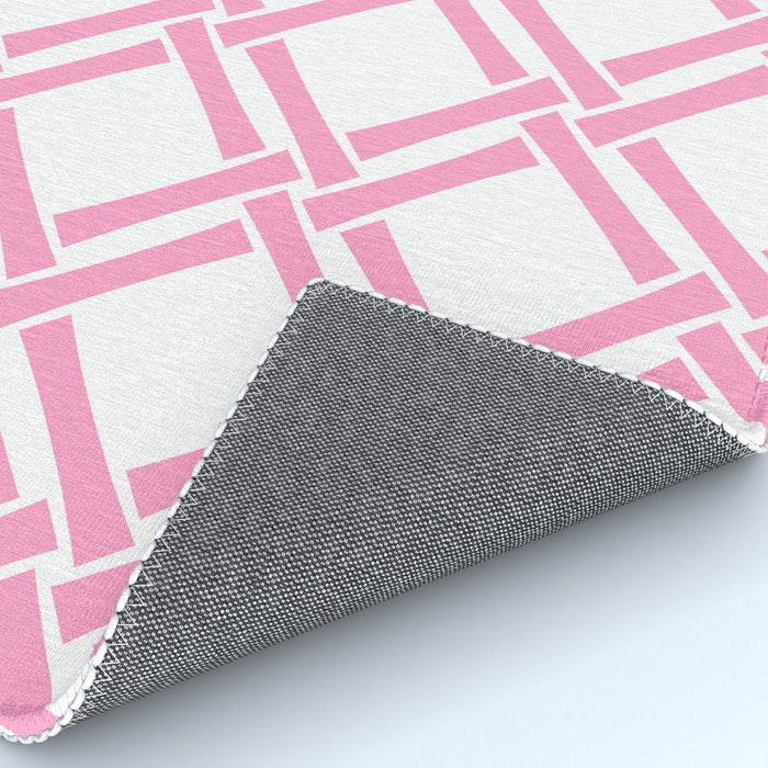 Classic Bamboo Trellis Pattern 291 Pink Rug Gallery Image 4