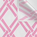 Classic Bamboo Trellis Pattern 291 Pink Wall Tapestry Gallery Image 3
