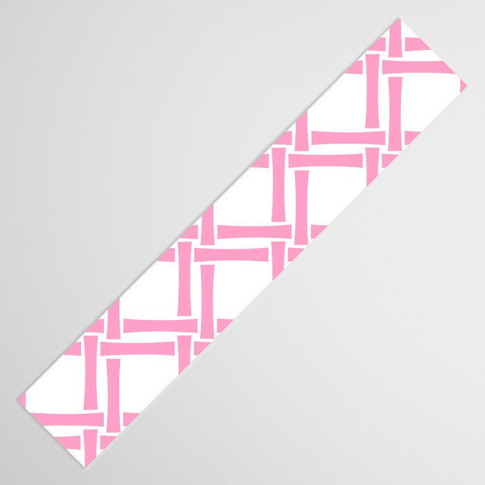 Classic Bamboo Trellis Pattern 291 Pink Table Runner Gallery Image 3