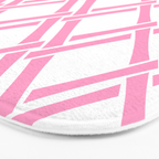 Classic Bamboo Trellis Pattern 291 Pink Bath Mat Gallery Image 3
