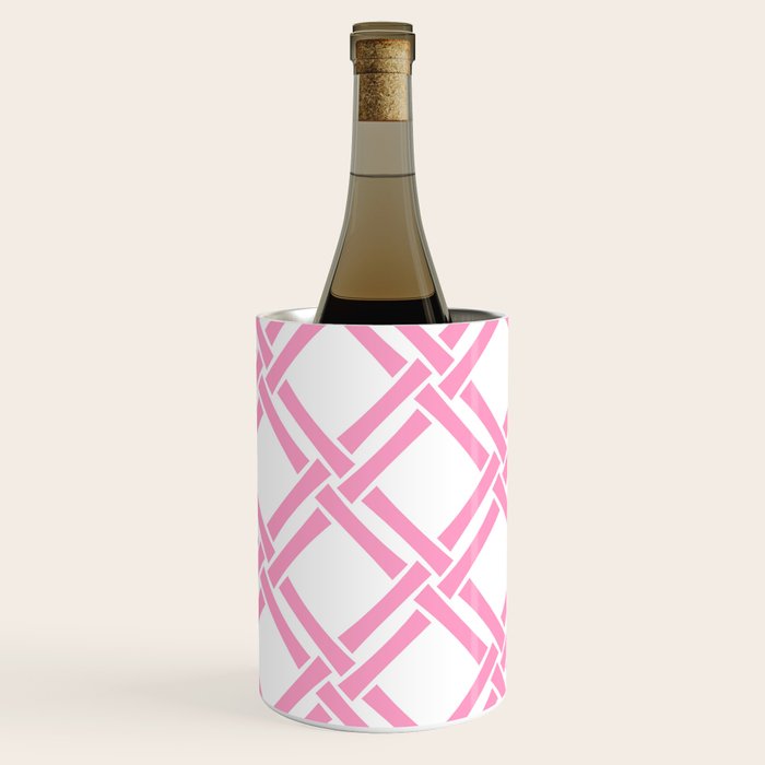 Classic Bamboo Trellis Pattern 291 Pink Wine Chiller Gallery Image 3