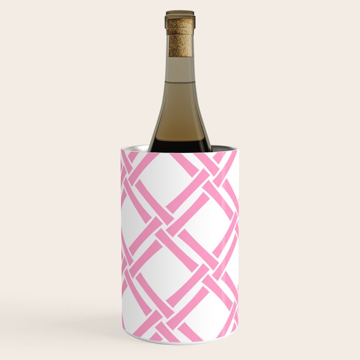 Classic Bamboo Trellis Pattern 291 Pink Wine Chiller Gallery Image 2