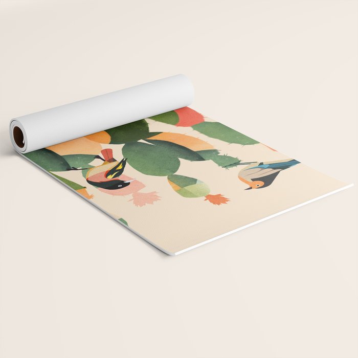 Cactus & Birds 1 Yoga Mat Gallery Image 2