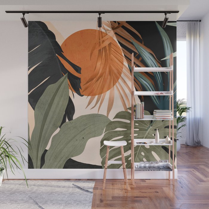 Jungle Abstract 14 Wall Mural Gallery Image 1