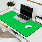 Solid Bright Kelly Green Color Desk Mat Gallery Image 2
