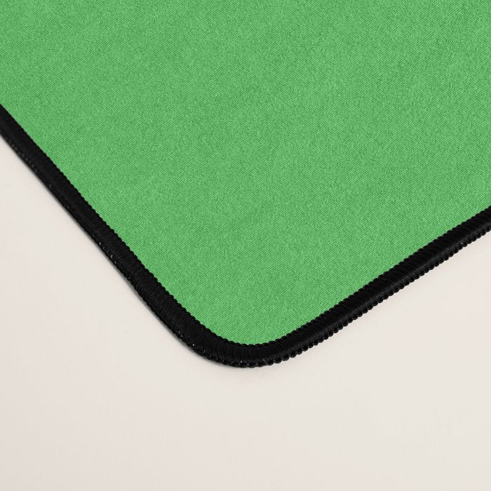 Solid Bright Kelly Green Color Desk Mat Gallery Image 4