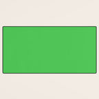 Solid Bright Kelly Green Color Desk Mat Gallery Image 3