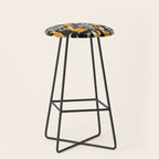 Jackalope - black & marigold  Stool Gallery Image 1