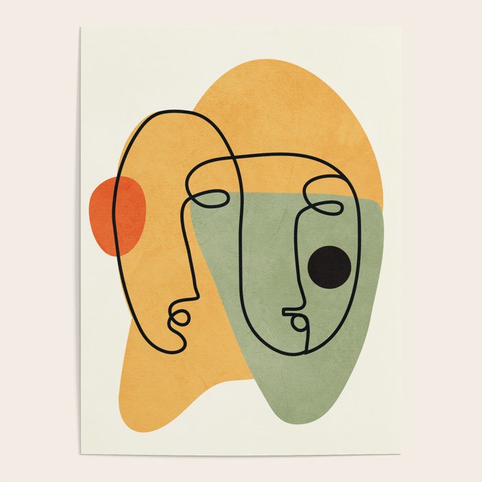 Abstract Faces 19 Poster Gallery Image 1