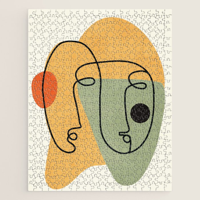 Abstract Faces 19 Jigsaw Puzzle Gallery Image 1