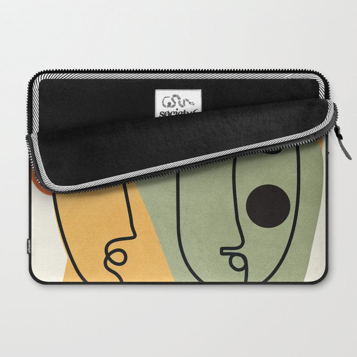 Abstract Faces 19 Laptop Sleeve Gallery Image 2