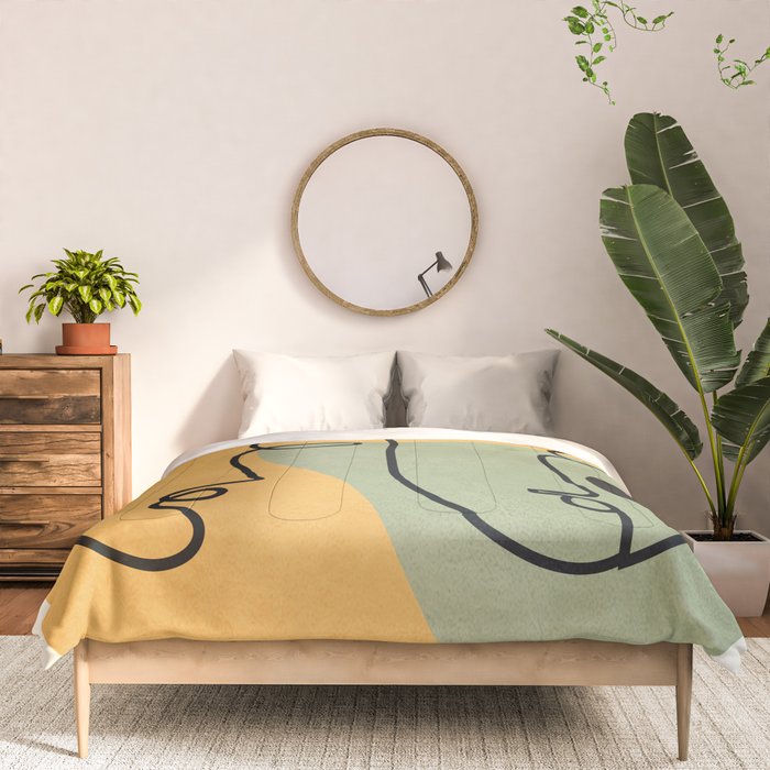 Abstract Faces 19 Comforter Gallery Image 3
