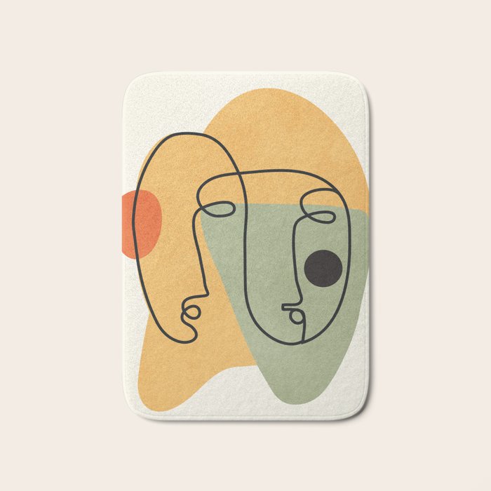 Abstract Faces 19 Bath Mat Gallery Image 1