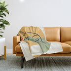 Abstract Faces 19 Throw Blanket Gallery Image 1