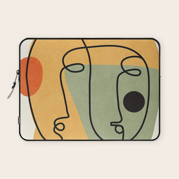 Abstract Faces 19 Laptop Sleeve Gallery Image 1