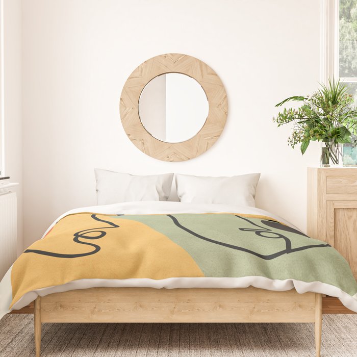 Abstract Faces 19 Duvet Cover Gallery Image 3
